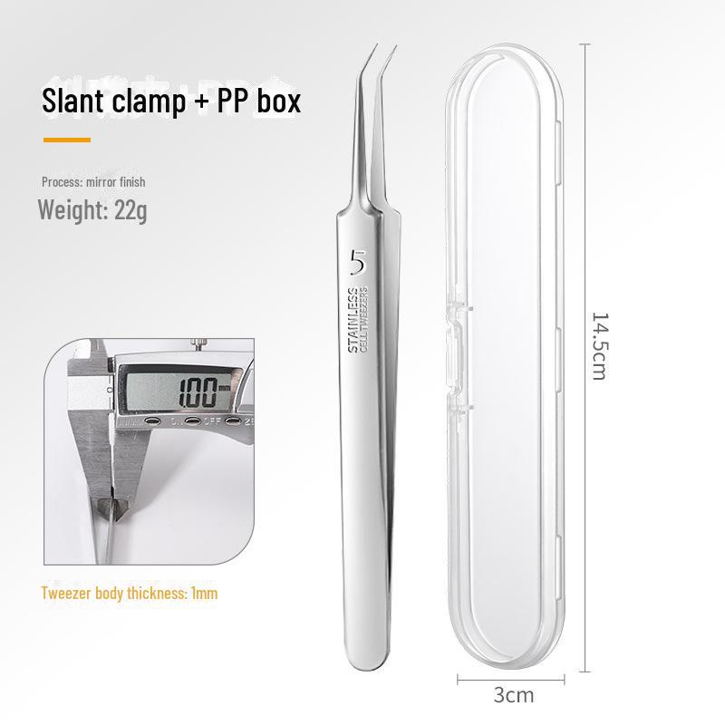 Stainless Steel Acne Needle & Blackhead Tweezers Set