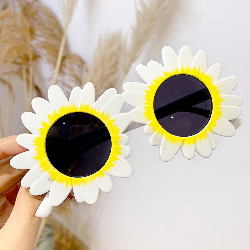 

Детские модные солнцезащитные очки в форме цветка Очки Классическая детская переразмеренная круглая оправа Оправа Солнцезащитные очки Мальчики Девочки Ромашка Цветочная UV400 0-8 Years Old