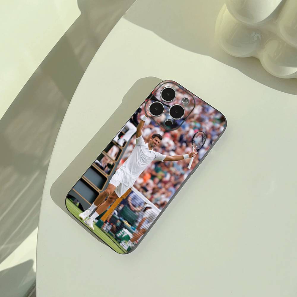 Novak Djokovic-Tennis Phone Case For iPhone 17,16,15,14,13,12,11 Pro Max,16/15/14Plus,XS Soft Black Cover