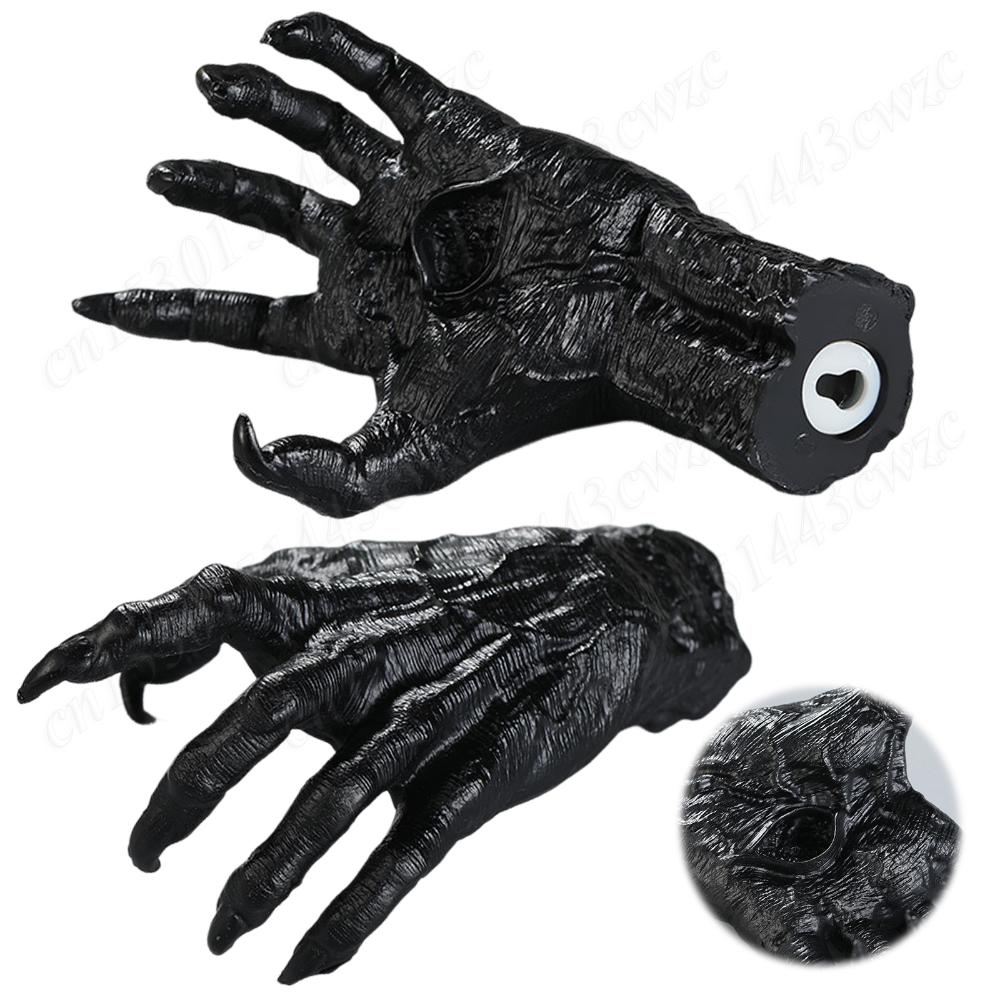 3 Set Halloween Gothic Demon Claw Hanging Hook Statue Resin Craft Jewelry Hanger Creative Halloween Party Decoration Horror Prop