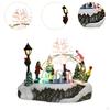 Christmas Glowing Figurine Playground Micro Landscape Miniature Snow Scene