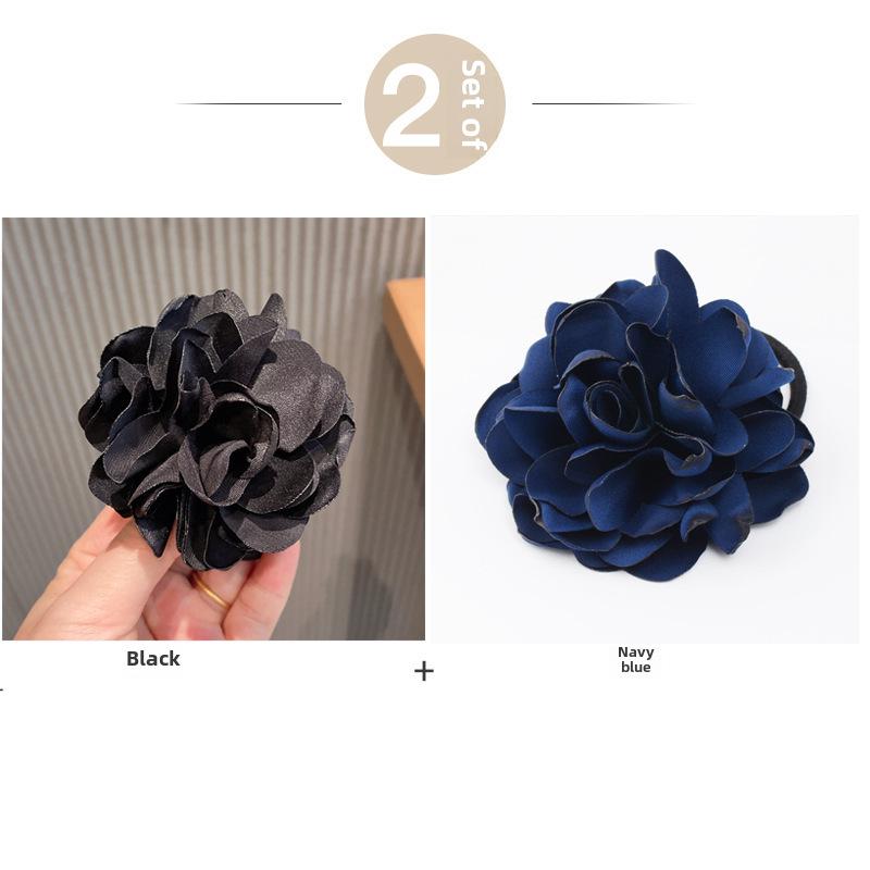 Korean Fashion Fabric Floral Hair Accessory: Camellia Rose Hairband