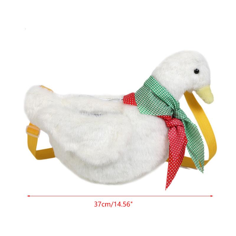 Kawaii Lolita Plush Scarf Duck Bag Messenger Shoulder Purse Crossbody Gift Women
