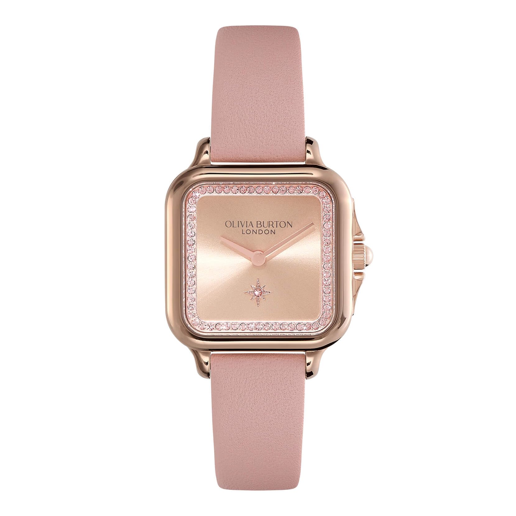

Авторизованный дилер Olivia Burton Watch Ladies ob24000122 Classic 28mm Grosvenor Rose Gold Mellow Rose Leather Strap Watch [OLIVIA BURTON] &
