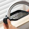Kitchen Sink Organizer Dish Drainer Sponge Holder Water Faucet Storage Basket for Towels and Utensils