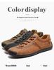 Cross-Border Plus Size Men's Breathable Leather Sports Casual Shoes