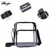 1PC Pvc Transparent Storage Bag With Adjustable Shoulder Strap, Large Capacity Crossbody Bag, Travel Money Bag