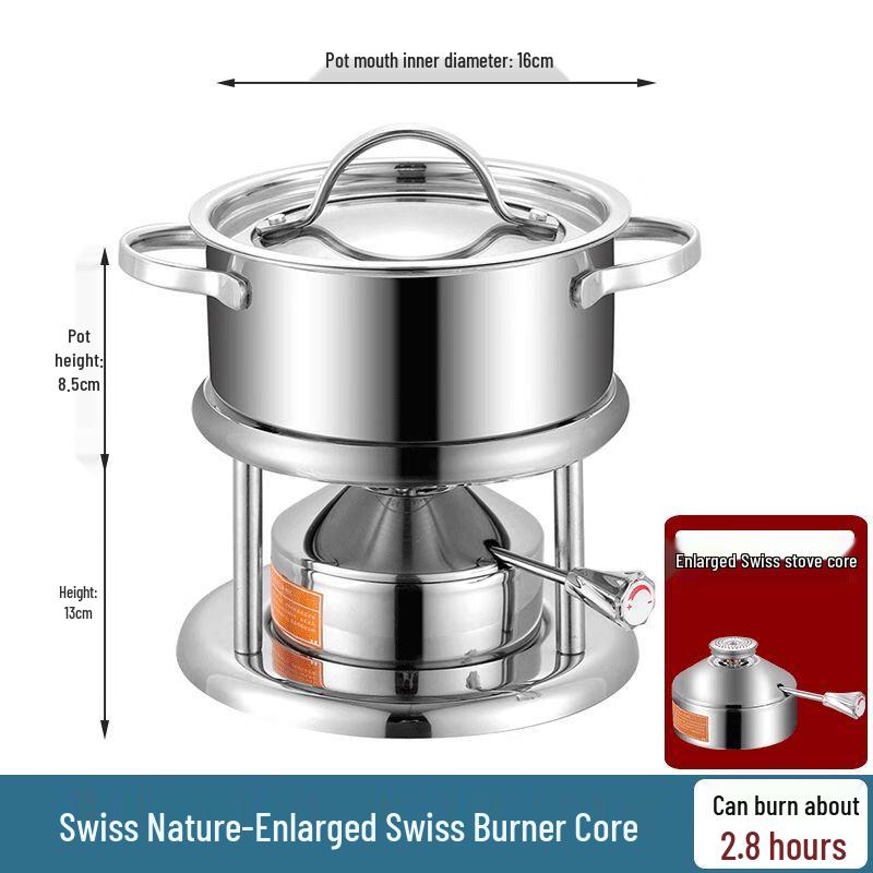 Jiakangming Персональная газовая кастрюля хого из нержавеющей стали 304