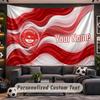 Aberdeen FC Personalized Tapestry Support Custom Name, Wall Art Home Decoration