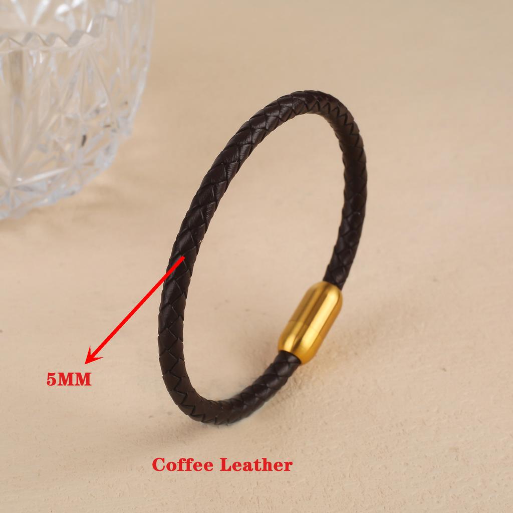 6 Colors Cute Zirconia Animal Bear Leather Braided Bracelet Classic for Man Woman Party Daily Wear Stainless Steel Jewelry Gift