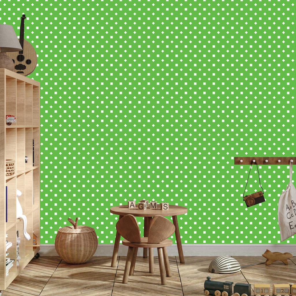 Wallpaper Dots green, bottom green for Living Room and Bedroom 50x1000