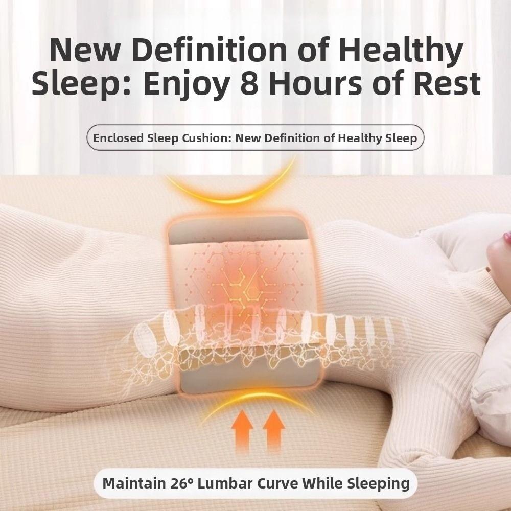 Comfortable Lumbar Support Pillow Adjustable Wrap Around Lumbar Roll Pillow  Four Seasons