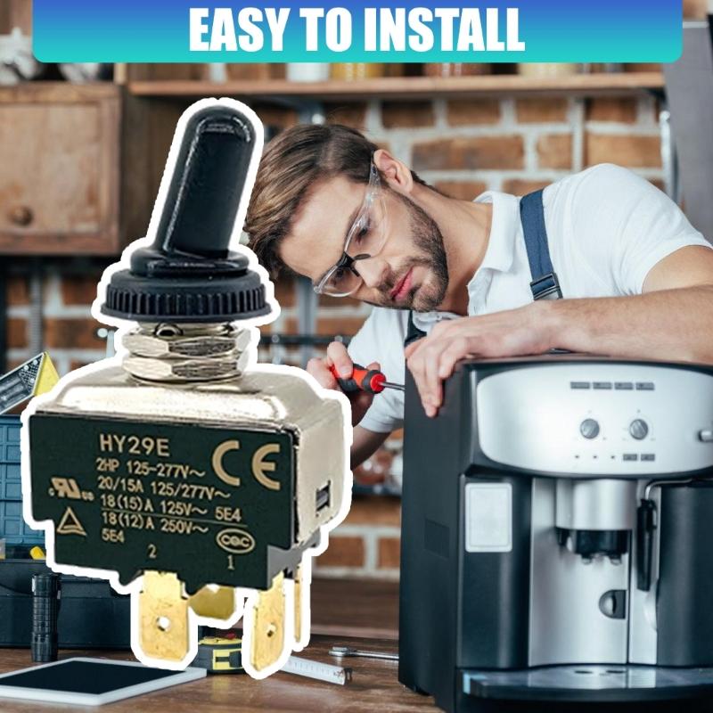 HY29E Industrial Toggle Switches Replacement Coffee Machine Power Switches For Hobbyists & Professional Use Enduring