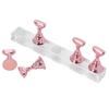 Nail Art Display Practice Stand Magnetic Nail Fingernail Tip Holder Manicure Set ToolRose Pink