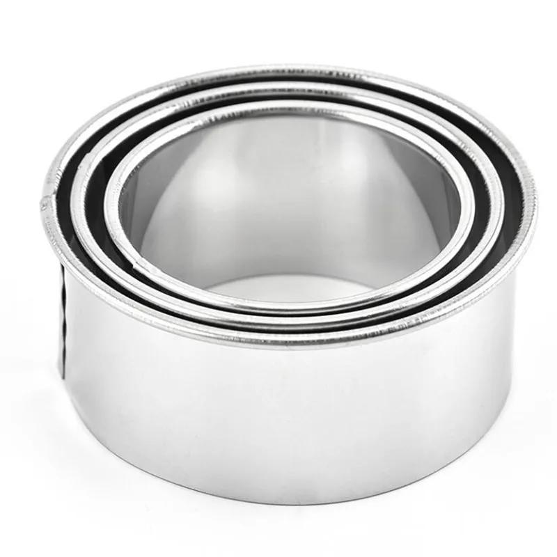 

3 шт., портативный резак для пельменей, инструмент для резки теста из нержавеющей стали, круглый/в форме цветка, кухонные гаджеты