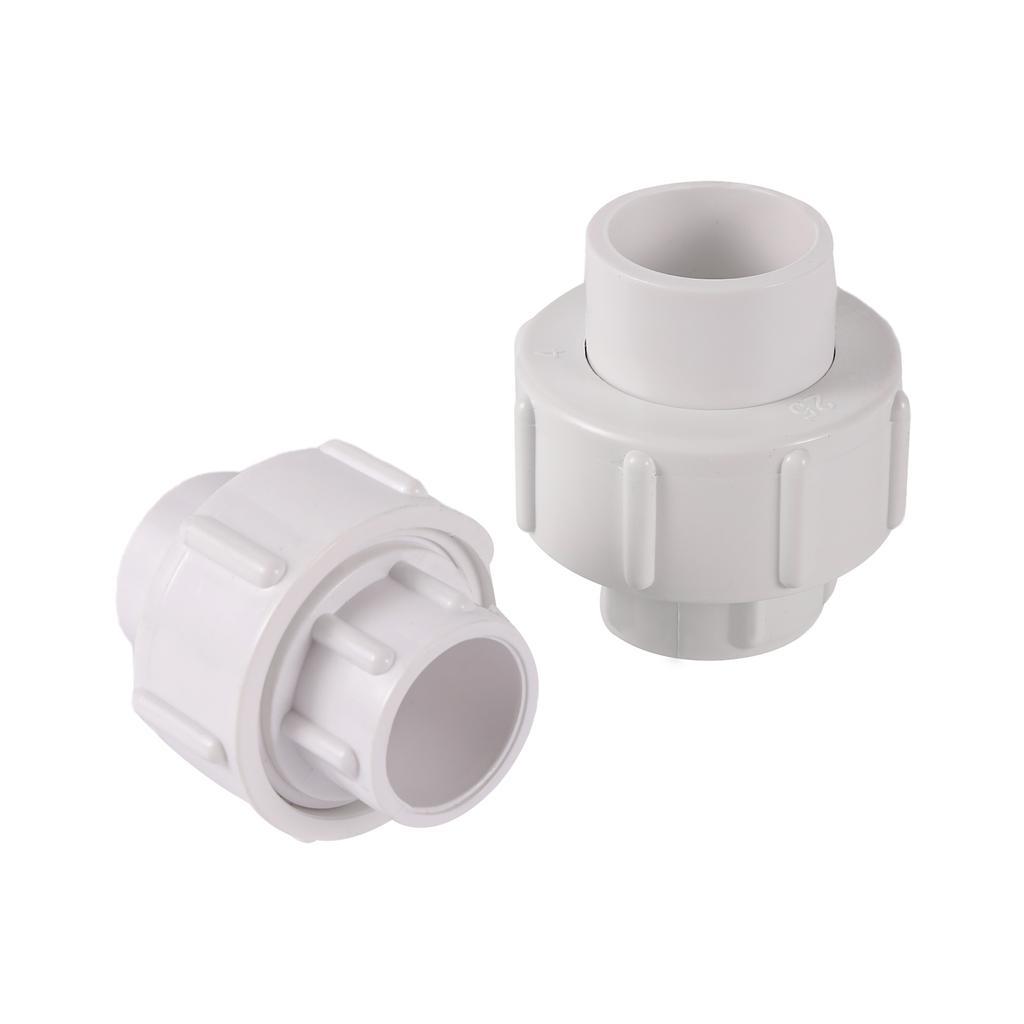 White Inner Diameter 20/25mm PVC Union Connector Garden Agriculture Irrigation Water Pipe Fittings Aquarium Fish Tank Tube Joint