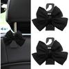 2PCS Purse Hook for Car, Car Seat Headrest Hooks, Cute Bow Car Rear Seat Storage Hooks for Purses and Bags, Universal Automotive Interior Decoration