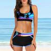 2025 Women's Split Swimsuit: Multi-Color European & American Beach Sports Swimwear