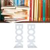 1 Pair Book End Decorative L Shaped Keep Upright Slip Resistant Book Stopper for School