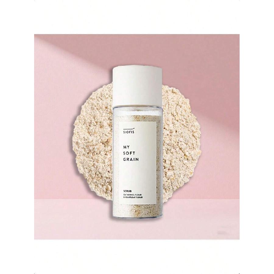 sioris My Soft Grain Scrub 45g Organic Oat Meal Powder Eliminate Impurities And Dirt From The Pores, Without Irritating The Skin, Korean Skincare