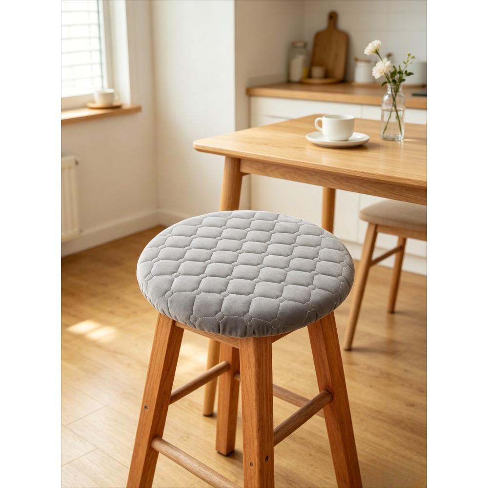 A Solid Color Circular Cushion Suitable for Living Room Sofas, Bedrooms, and Offices