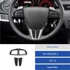 For Mazda3 Axela 2010-2013 Real Carbon Fiber Car Steering Wheel Trim Accessories Interior Sticker