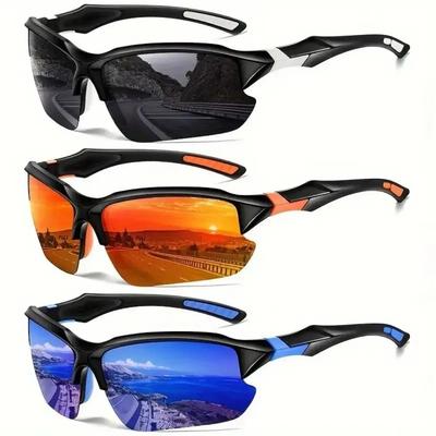 UV400 Polarisierte Radsport-Sonnenbrille Sonnenbrille HD-Glas UV-Beständig Radsportbrille Mode Bequem Outdoor-Sportbrille Herren