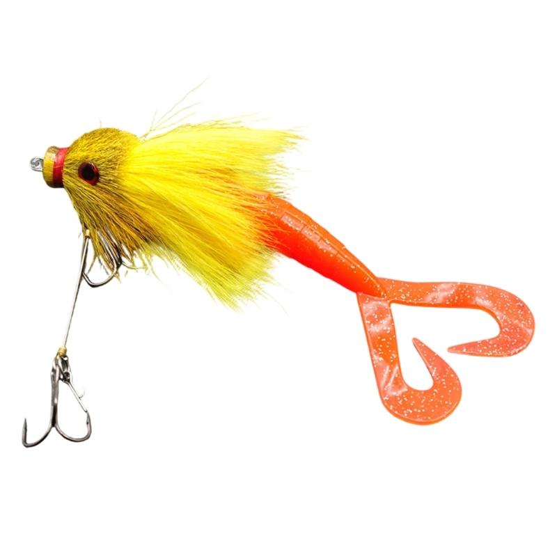 All Weather Soft Lures Baits For Catches And Release Fishing Realistic Appearance With Quality Furry Resin Construction