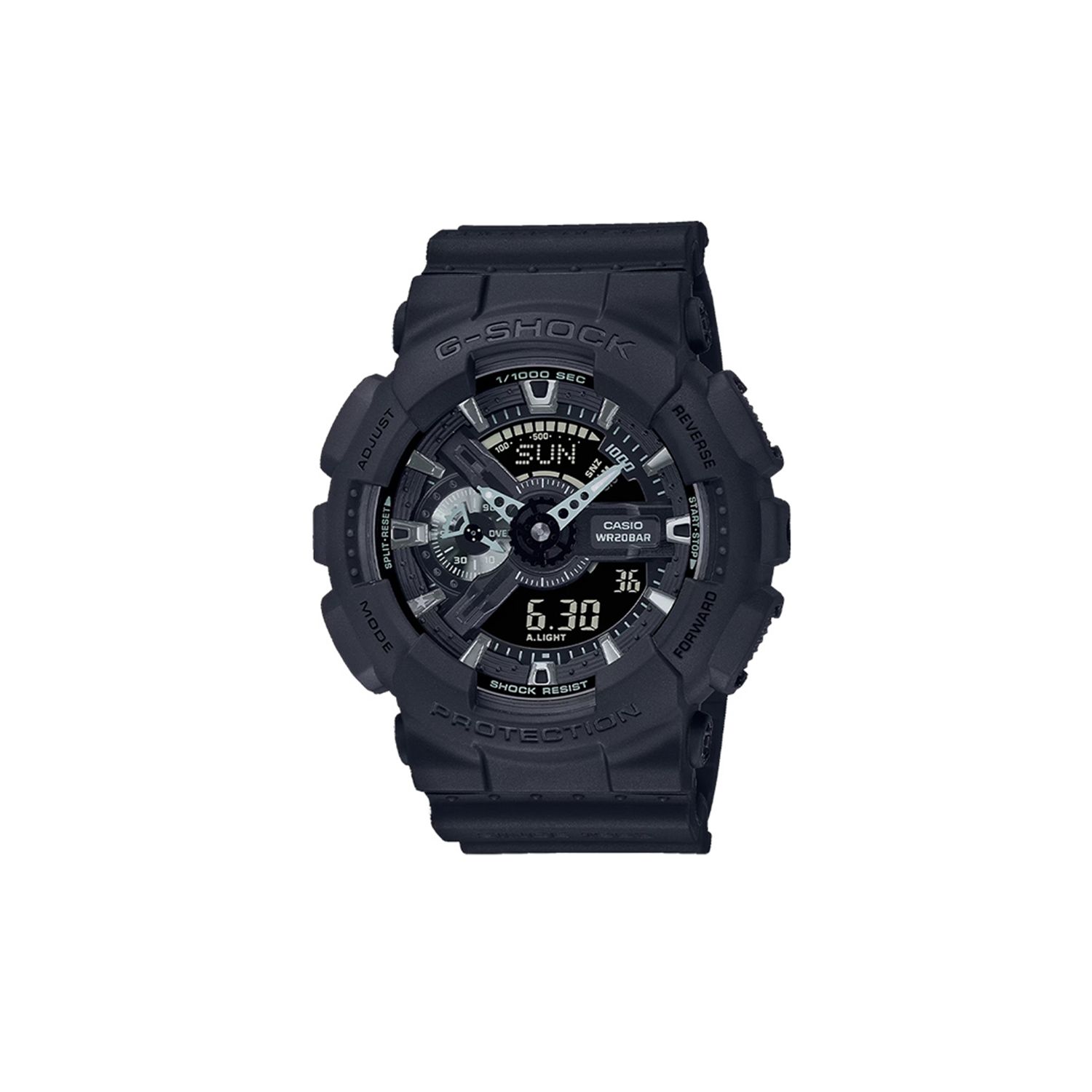 Casio 40th Anniversary Milestone Series Street Style Waterproof Sports Watch Quartz Movement Resin Strap Men watches Black GA-114RE-1APR GA-114RE-1APR