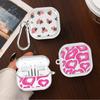 Clear Earphone Cases Cover With Hook Case For Samsung Galaxy Buds 3 FE 2 4 Pro 2Pro 3Pro 4Pro Live Cute INS Pink Love Heart