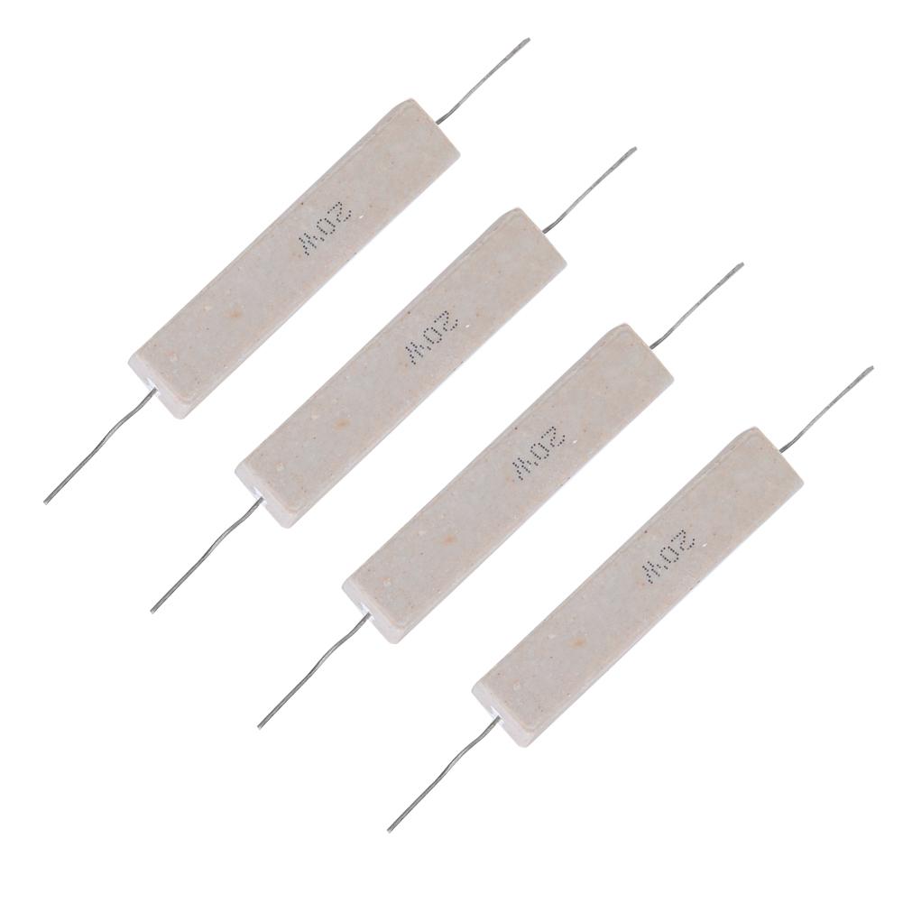 Rezistență de putere 10 buc. Rezistență de ciment + 5% precizie ridicată pentru placa de circuit imprimat 20W(10R)