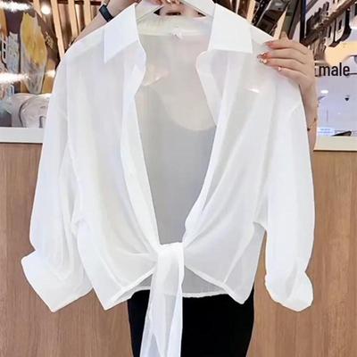 Women's Trendy Chiffon Sunscreen Cardigan Shawl - Lightweight Summer Batwing Top