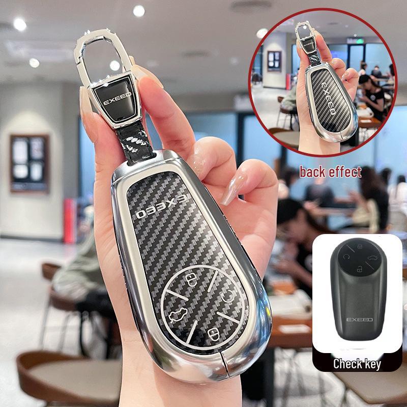Coque de clé Chery Exeed Xingji Yuan en métal pour modèle 2024/2025
