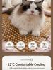 Pet Summer Cooling Mat Rattan Dog Cat Sleeping Bed Cushion