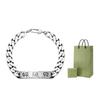 925 Sterling Silver Cuban Chain Bracelet Women's 455321-J8400-0701