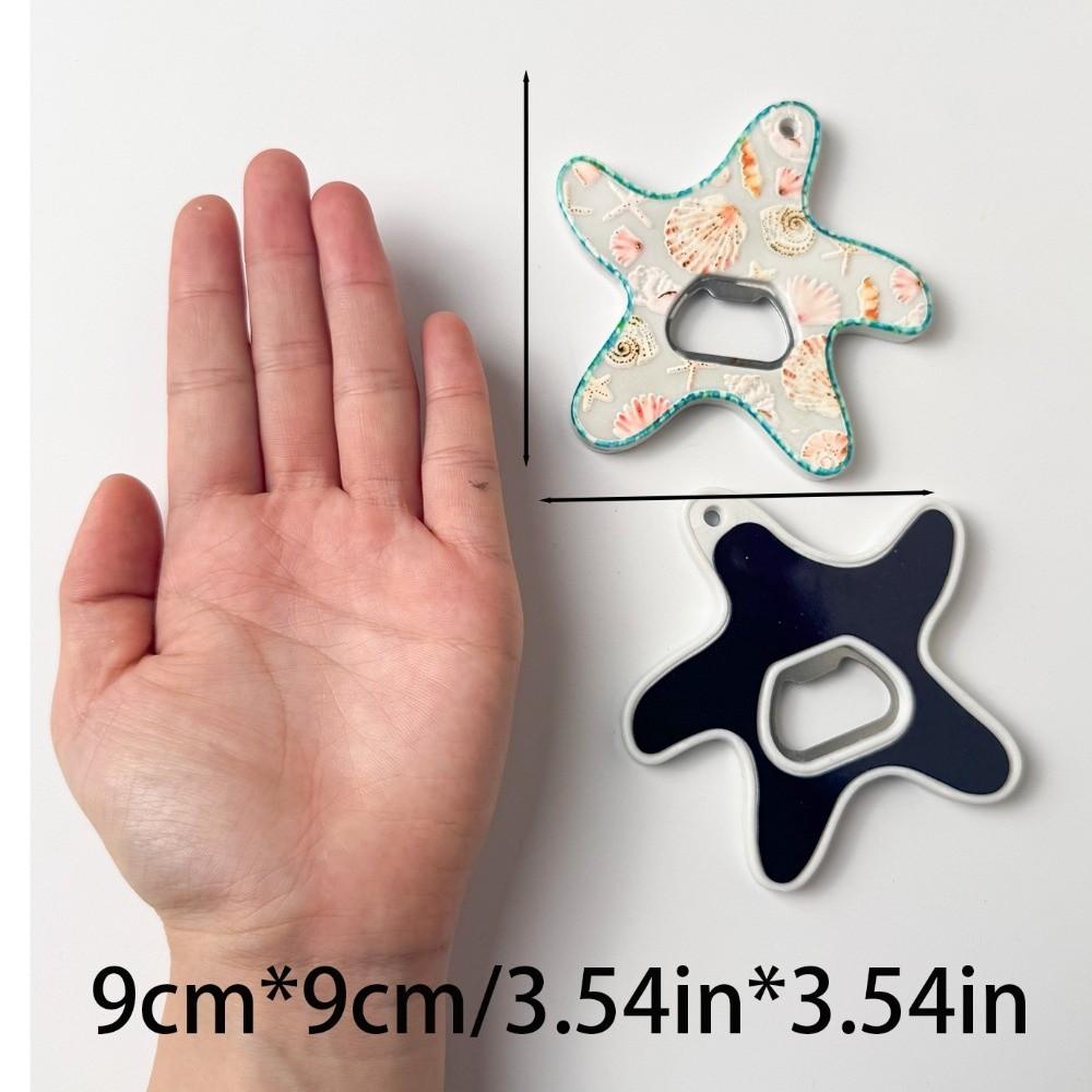 Gold Stamping Five-pointed Star Bottle Opener Beach Theme Ocean Style Decoration  Home Decor