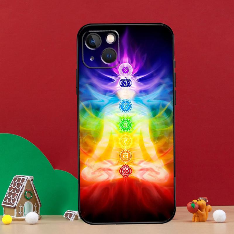 Mandala Chakra Yoga Phone Case For iPhone 16e 11 12 13 14 15 16 Pro Max Mini XS X XR 15 16 Plus Cover Shell