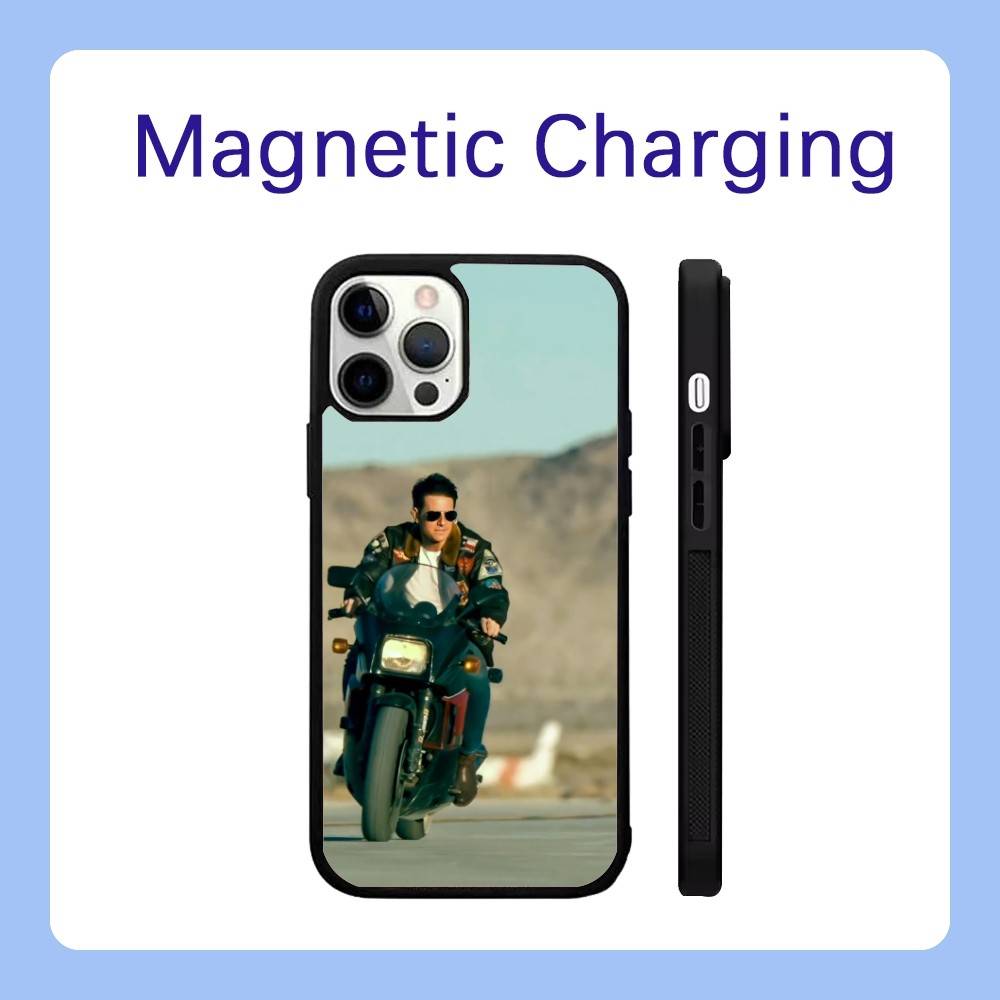 Top Gun M-MaverickS with Magsafe Phone Case For iPhone 17,16,15,14,13,12,Pro,Max,Plus Magnetic Wireless Charge Cover