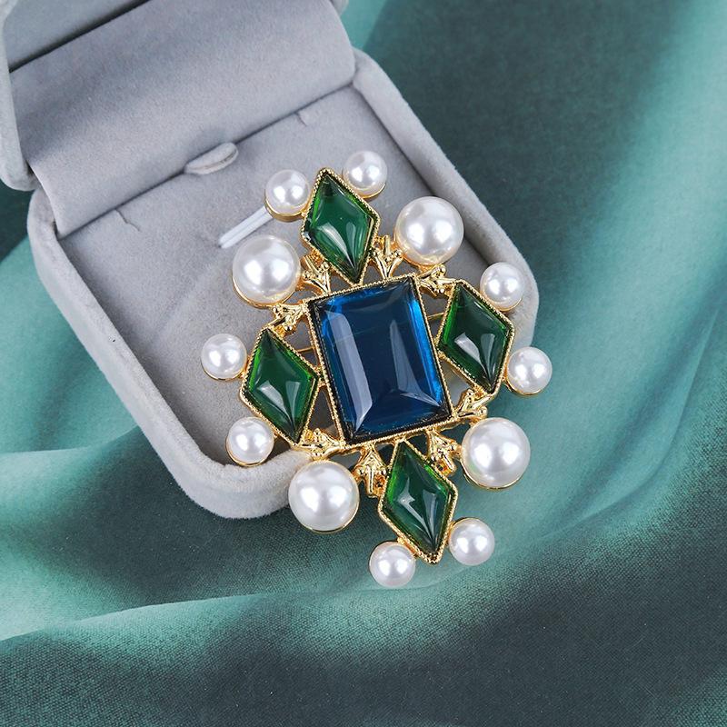 Broșă Perle Vintage Ac de rever pentru blazer Stil Baroc Lai Accesorii de Modă Atmosferice