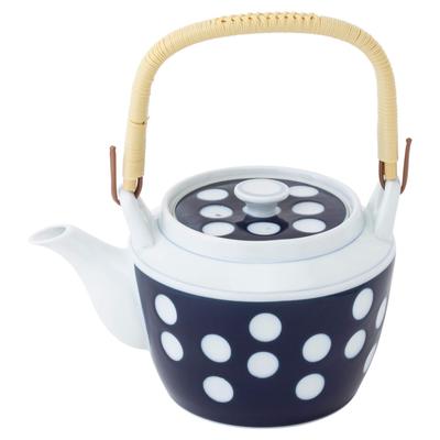 Nishikai Pottery Arita Ware Teapot, Polka Dot Pattern, Size 8, 23185