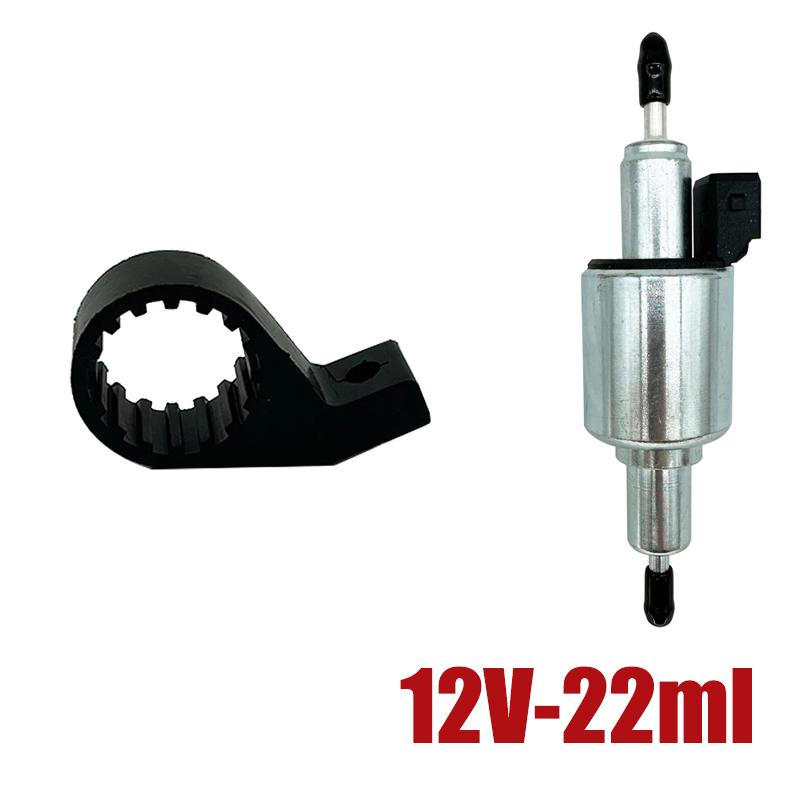 12V 24V Car Air Diesel Heater Oil Fuel Pump + Shock Absorption Holder For 2-5KW Parking Heater Pulse Meter Pump 16/22/28/32ML