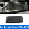 Center Console Armrest Box Panel Cover Trim Sticker For Toyota Camry 2024 2025 Carbon Fiber Interior Accessories Car Styling