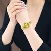 Elegant Diamond Crystal Quartz Watch for Women Fashion Golden Mesh Band Ladies Wristwatch Unique Design