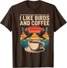 Cool Bird Watching Art for Men Women Birder Nerd Birdwatcher T-Shirt