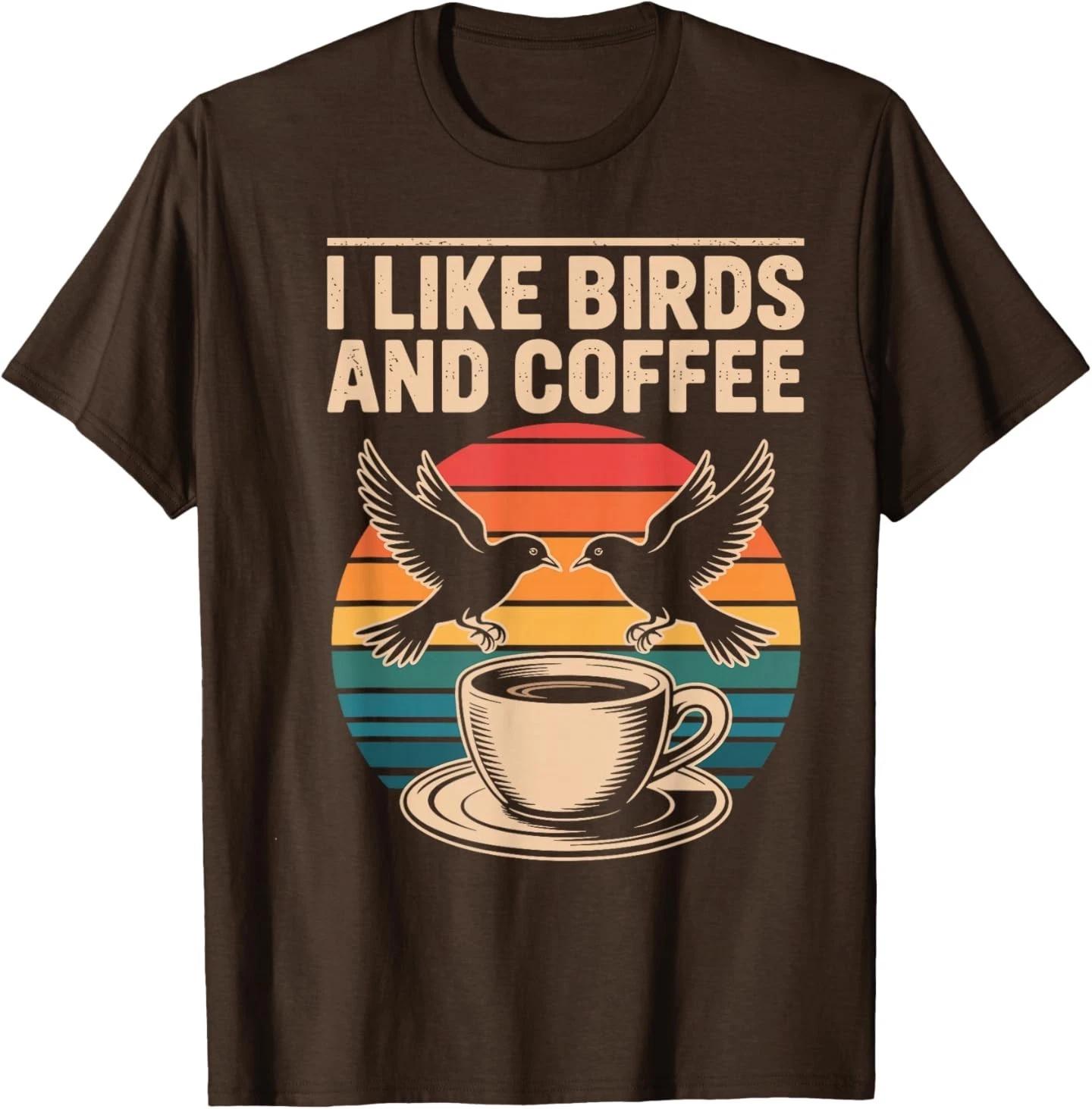 Cool Bird Watching Art for Men Women Birder Nerd Birdwatcher T-Shirt S