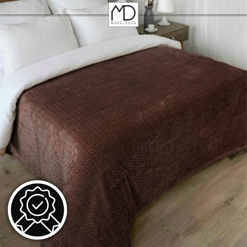 Blanket blanket for bed warm nice bedspread gift 200x220 cm brown name day