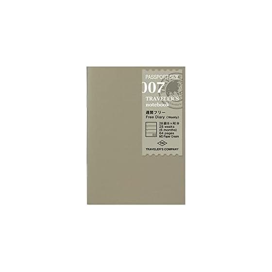 DESIGNPHIL Travelers Company Travelers Notebook Refill Weekly Weekly Free 2 Pack Passport Size 14327006
