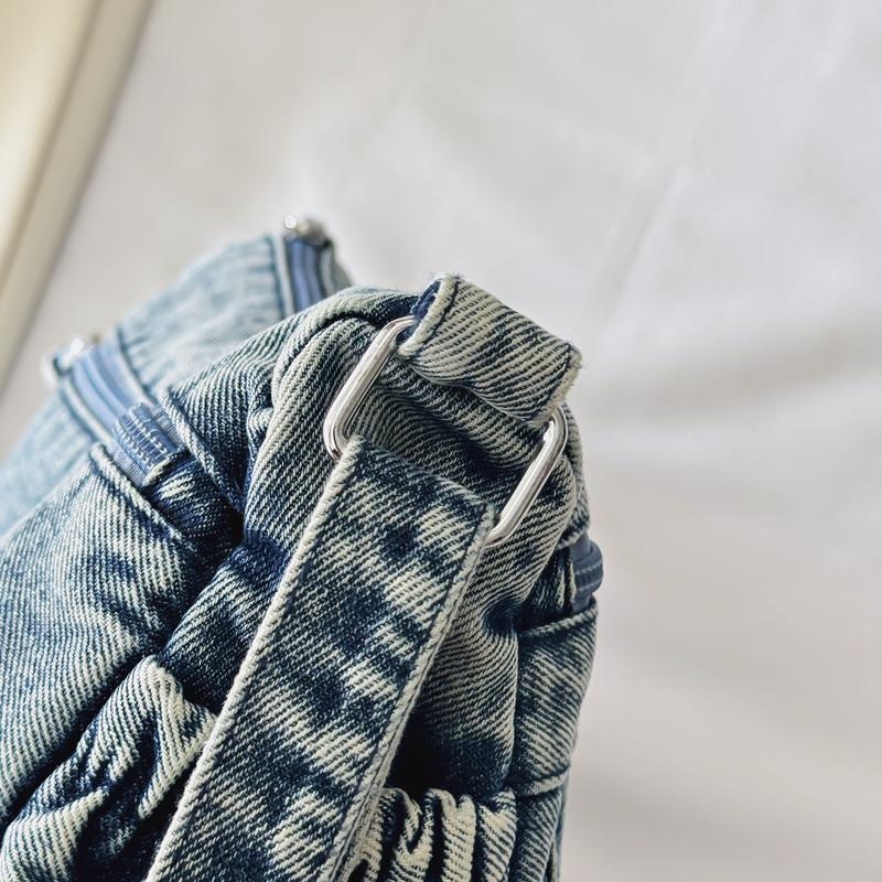 Geantă de umăr pentru femei Geantă tote din denim Stil colegial Geantă crossbody