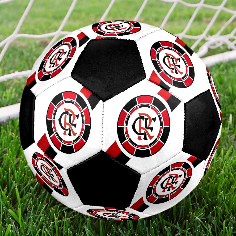CR Flamengo Indoor Soccer Ball Colorful Machine Stitched PVC Size 5 Team Training Competition Ready Durable High-Bounce Cool Sports Gift