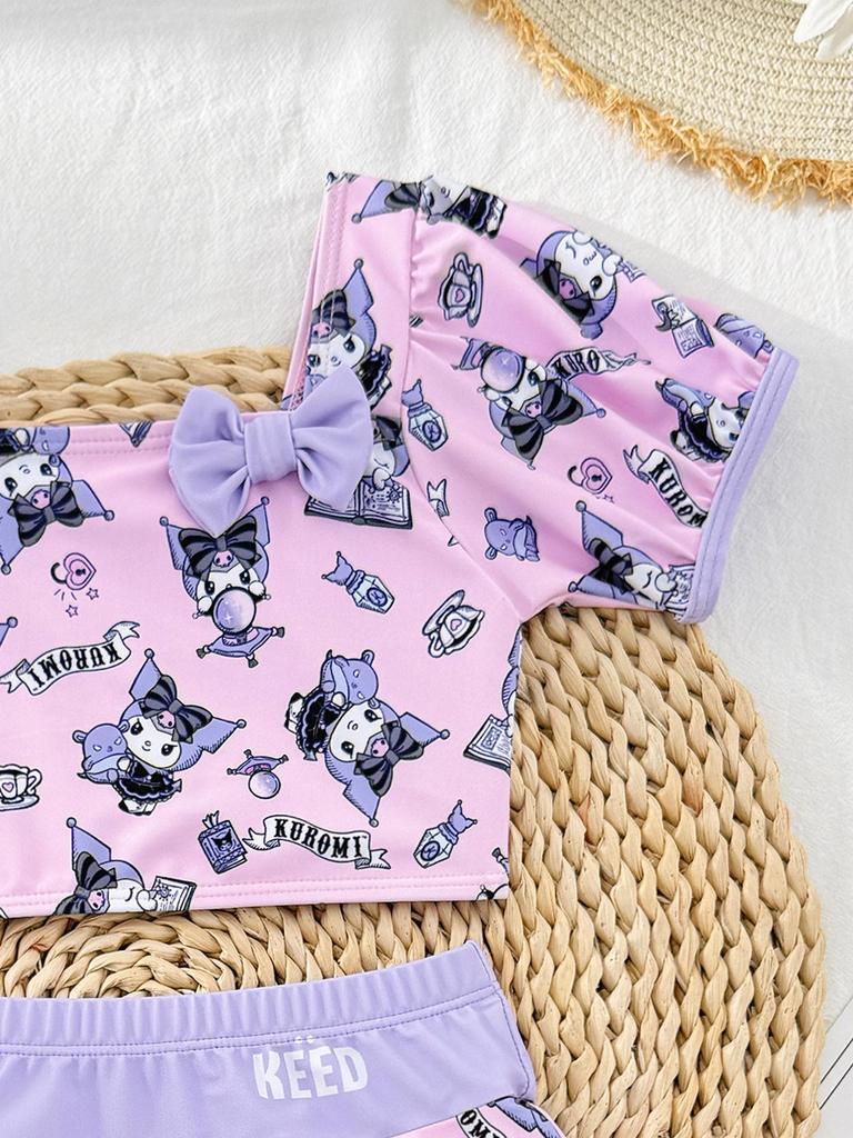 Girls' 2025 Quick-Drying One-Piece Swimsuit for Kids - New Style, Ideal for Hot Springs and Training